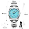 Wristwatches ADDIESDIVE Top Brand Men's Luxury Watch 10Bar Waterproof Business Leisure WristWatch BGW9 Super Luminous Automatic Watches