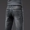 Mens Jeans Spring Autumn Light Blue Regular Fit Midwight Casual Classic Style Stretch Denim Fabric Pants Male Brand 230606