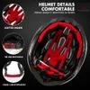 Helmy rowerowe Queshark mężczyzn Kobiety Ultralight Helmet LED Tyilgight MTB Rower Rower Motorcycle Jazda wentylowana Safe Cap 230605