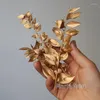 Kwiaty dekoracyjne ruscus aculeata L. Naturalne wysuszone złote srebrne kryształowe klej ręcznie robione świece epoksydowe domowe dekoracja ślub