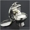 Nyckelringar Mini toalettmetallring Closestool Car Keychain Holder Bag Hanging Fashion Jewelry Drop Delivery Dheog