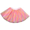 Saias Dança Colorida Fofo Adulto Arco-Íris Linha A Princesa Verão Lindo Tutu Vestido de Baile Feminino Jupe 2023 G220606