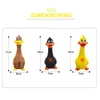 Dog Toys Chews Pets Screaming Chicken Squeeze Sound Toy Rubber Pig Duck Squeaky Chew Bite Resistant Puppy Training Interactive 230606