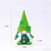 Party Favor St Patricks Day Tomte Gnome bez twarzy Plush Doll Irish Festival Lucky Clover Bunny Darny Easter Decor Prezenty CPA4456 DROP DHLAU