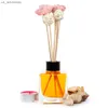 10PCS White Pink Rose Rattan Sticks Fireless Fragranze Reed Diffusore Stick Ornamenti fai da te Home Decor L230523