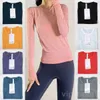 Lady Long Sleeve Sport Yoga T-Shirts Exercise Tee Shirt Gym Swiftly Tech Stretch Running Top Define Popular Athletic Tshirt High Elasticity