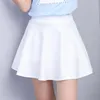 Röcke Damen Niedlicher Tutu-Schul-Minirock, einfarbig, lässig, kurze Hose, elastisch, hohe Taille, koreanischer Stil, schlank, Basic, A-Linie