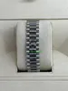 Роскошные наручные часы Новые мужские автоматические часы Platinum Day Date 40 Ice Blue Baguette Full Set 228206 W Diamond Bezel