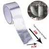 New 5mx5cm Fiberglass Heat Reflective Tape Silver High Temperature Heat And Sound Shield Wrap Tape Thermal Insulation Band Exhaust