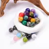 16mm Reiki Healing Chakra Natural Stone Craft bola talão Cristais Minerais de Quartzo Pedras Preciosas Caídas Peça de Mão Acessórios de Decoração para Casa Bons Presentes