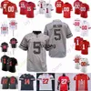 COE1 Custom 2021 Ohio State Buckeyes Football Jersey NCAA College Chris Olave K.J. Hill Mack Harrison Shaun Wade Smith Haskins Jr. Weber Martell