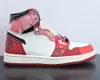 Jumpman 1 High OG Spiders Man Across the Spider-Verse Basketbalschoenen University Rood/Zwart-Wit Outdoor Sport Sneaker