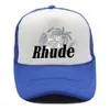 Ball Caps Rhude Printed Screen Hat Style Cap Trendy Brand Fashionable Truck Street Hip-hop Baseball