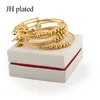 Charm Bracelets JHplated African Ethiopia Dubai Fashion gold color bell bangles jewelry women Party wedding gifts Stretchable free size Bracele 230605