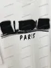 Xinxinbuy Men Designer Tee T Shirt 23ss Paris Letter Graffiti Wzór z nadrukiem z krótkim rękawem Women White Black XS-L