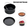 Fryers Baking Cake Barrel Steel Pan Pan Pan Pan Air Fryer Accessoires 6 7 8 pouces pour ajuster tous