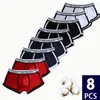 Underpants 4 8pcs Mens Underwear Cotton Boxer Shorts Calzoncillos Hombre High Quality Panties Ropa Interior sexy lingerie 230606