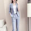 Pantalons deux pièces pour femmes costumes pantalons femmes professionnelles ensemble 2 pantalons tendance 2023 Blazer et pièces ensembles pour femme bureau porter au travail