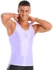 Hommes mâle brillant débardeur couleur unie maillot de corps Gym sport Fitness vêtements sans manches gilet T-shirt vêtements de sport homme