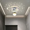 Lustres Nordic Creative Star Projection Corredor Lustre Lâmpadas Para Corredor Varanda Loft Hall Entrada Home Deco Iluminação Interna