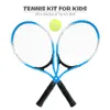 Tennis Rackets Set of 2 Kid's Tennis Racket For Tennis Racket Training Carbon Fiber Top Steel Material Tennis String With Free Tennis Ball 230606