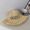 Designer Grass Braid Beach Hat Womens Straw Hats Fashion Letters Summer Bucket Hat Foldable Good Quality Fashion Cap Men