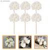 6 Pcs Aromatherapy Flowers Reed Diffuser Sticks Refills Home Fragrance Essential Oil Rattan L230523