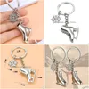 Key Rings Ice Skate Shoes Keychains Winter Snow Sports Charm Ring Bag Hanging Fashion Jewelry Drop Delivery Dhzor