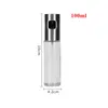 50Pcs 100/200Ml Glas Spray Olie Fles Pomp Olie Pot Sproeier Olie Dispenser Met Trechter Bbq keuken Koken Kookgerei Tool Levert