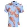 Camisas casuais masculinas estampadas florais manga curta top verão praia camisa para homens roupas drop delivery vestuário masculino Dhuv7