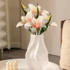 装飾的な花1ブランチ人工花ノンワイズシミュレーション2ヘッドスプリングリリーウェディングデコレーション