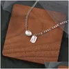 Pendentif Colliers Bonne Chance Tag Boule Collier Bracelet Sier Chaînes Femmes Mode Bijoux Cadeau Will Et Sandy Drop Delivery Pendentifs Dhcgo