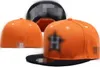Hurtownia zamontowanych mężczyzn Caps Houston H Hip Hop Size Hats Hats Baseball Caps Dorosły Flat Peak dla mężczyzn Kobiety Pełne zamknięte H8-6.6