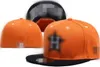 القبعات المركبة للرجال بالجملة Houston H Hip Hop Size Hats Caps Baseball Caps Adult Flat Flat for Men Women Full Ablicht H8-6.6