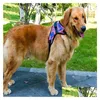 Collari per cani Guinzagli Bandiera mimetica Maglia Imbracatura regolabile Cani da passeggio Accessori per animali domestici sicuri Willl e Sandy Drop Ship Delivery H Dh7Rw