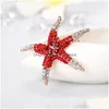 Pins Broches Zee Kristal Zeester Broche Pin Pak Tops Cor Strass Voor Vrouwen Mannen Mode-sieraden Kleding Drop Levering Dhmzo