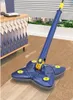 Mops Opvouwbare Twist Mop Zelfwringend 360 Free Hand Wash Squeeze X-type Glazen Plafond Trap Stofhoek Home Clean Multifunctioneel gereedschap 230605