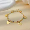 Love Jewelry Colorful Drop Glue All-match Stainless Steel Bracelet Woman