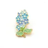 Brooches HALDER Forget Me Not Pin Flower Plant Brooch Pea Alloy Metal Badge Lapel Clothing Backpack Jewelry For Women