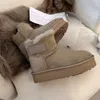 2023 Neumel Platform Zip Boot Classic Mini Snow Boots Ultra Mini Dealworld Женщины Австралии Австралийский Таз Тазман зимний теплый меховой пинеток Размер 35-42