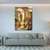 Handcrafted Modern Coastal Canvas Art Fragrant Entrance Contemporary Painting Elevate Your Office Space