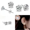 Stick Sterling Sier Diamond Earrings Women Zircon Stud Ear Rings Fashion Jewelry Gift Will And Sandy Drop Delivery Dhet1