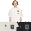 Shirts Rhude Monaco Porselein T-shirt Retro Patroon Afdrukken High Street Beste Kwaliteit Katoen Mannen Vrouwen Losse Korte Mouwen t-shirt