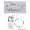 Bracelets De Charme Cristal Coeur De L'océan Amour Bracelet Bracelet Manchette Pour Les Femmes Bijoux De Mode Cadeau Will Et Sandy Drop Livraison Dht3H