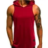 Gymnases hommes vêtements musculation à capuche débardeur pour hommes été sans manches gilet blouson à capuche Fitness homme hauts