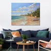 Mooie canvas muurkunst Dream Beach Modern impressionistisch landschap Handgemaakt kunstwerk voor kantoormuur