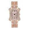 Relógios de pulso 2023 cintura fina cheio de estrelas relógio feminino cinto de aço strass relógios de quartzo de luxo atacado
