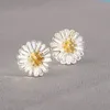 Agulhas de Prata 925 Adoráveis Mini Brincos Femininos Fofo Coração Estrela Lua Margarida Natal Natal Planeta Borboleta Ear Studs