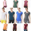 Yoga Sport Tshirt Femme Col Rond À Manches Courtes Fitness Training Tops Lady Elastic Yogas Tee Running Athletic Swift Speed Tee Girl Swiftly Vest