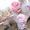 Bouteilles de stockage Mini fleur câlin seau fleuriste Bouquet emballage baril Arrangement boîte cadeau pour la fête de mariage de la saint-valentin